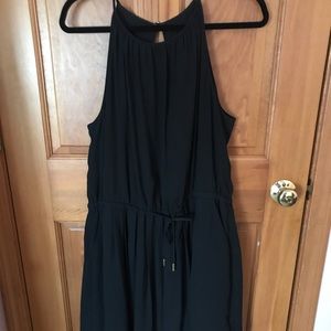 Banana Republic Black Keyhole Back Dress